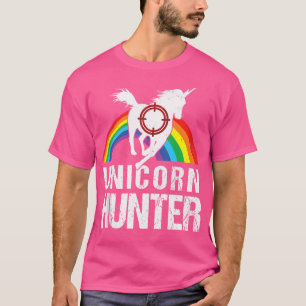 Grappige Lazy Halloween Fairy Rainbow Unicorn Hunt T-shirt