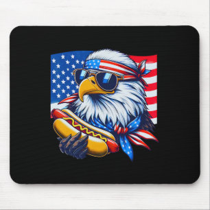 Grappige Ld Eagle Hotdog Amerikaanse Vlag 4 juli P Muismat