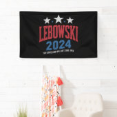 Grappige Lebowski politieke verkiezingen 2024 Spandoek (Insitu)