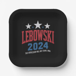 Grappige Lebowski Politieke Verkiezingsstem 2024 Papieren Bordje