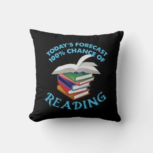 Grappige Lectuur - 100% Kans op Lezen Kussen (Voorkant)
