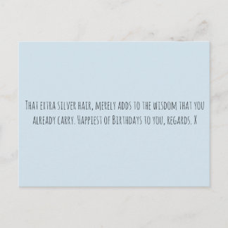 Grappige leeftijd briefkaart