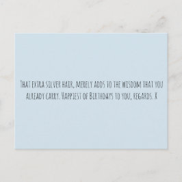 Grappige leeftijd briefkaart