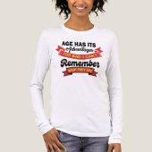 Grappige leeftijd heeft voordelen quote Tri-Blend shirt (Voorkant volledig)