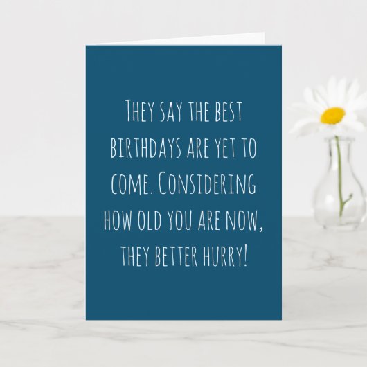 Grappige leeftijd verjaardag kaart (Kleine Plant)