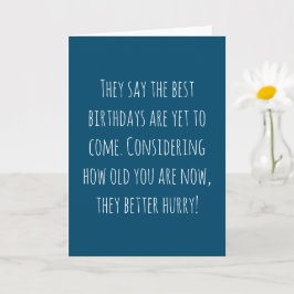 Grappige leeftijd verjaardag kaart