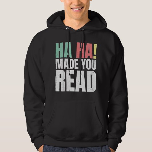 Grappige leesleraar  hoodie (Voorkant)