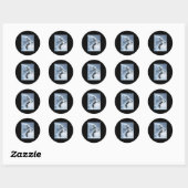 Grappige Leeuw Aap Meme Ragebait Meme Brainrot Gen Ronde Sticker (Vel)