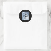 Grappige Leeuw Aap Meme Ragebait Meme Brainrot Gen Ronde Sticker (Tas)