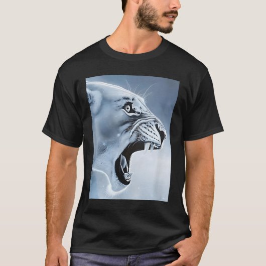 Grappige Leeuw Aap Meme Ragebait Meme Brainrot Gen T-shirt (Voorkant)