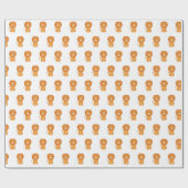 Grappige leeuw cartoon cadeaupapier (Vlak)