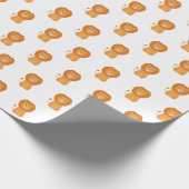 Grappige leeuw cartoon cadeaupapier (Hoek)