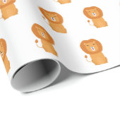 Grappige leeuw cartoon cadeaupapier (Rol Hoek)