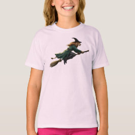 Grappige Leeuw Heks Halloween Kinderen T-Shirt
