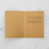 Grappige leeuwenvaderdag feestdagen kaart (Binnen)