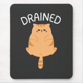 Grappige lege kat muismat voor dagen met een lege