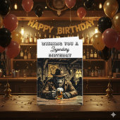 Grappige legendarische Bigfoot-verjaardag Kaart