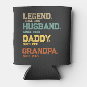 Grappige legende man papa opa aangepaste cadeau blikjeskoeler