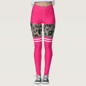 Grappige Leggings Faux Lace Fishnet Sokken en Shor (Voorkant)