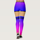 Grappige Leggings Faux Shorts en Over The Knee Sok (Achterkant)