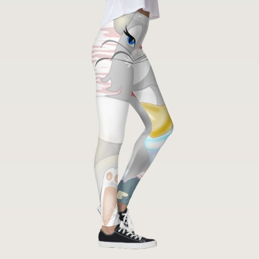 Grappige Leggings met Cat (Rechts)
