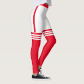 Grappige Leggings met Faux Red Over Knee Sokken (Rechts)