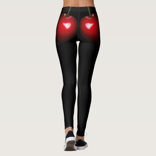 Grappige Leggings met Red Sweet Chery (Achterkant)