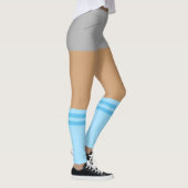 Grappige Leggings Sport met Faux Sokken en Shorts (Rechts)