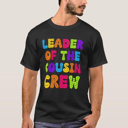 Grappige leider van de neef Crew familie neven Squ T-shirt (Voorkant)