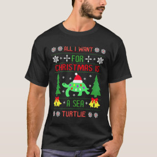 Grappige Lelijke Alles Wat Ik Wil Voor Kerstmis Is T-shirt