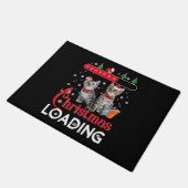 Grappige Lelijke Kerstkat Deurmat (Schuin)