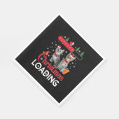 Grappige lelijke kerstkat servet (Hoek)