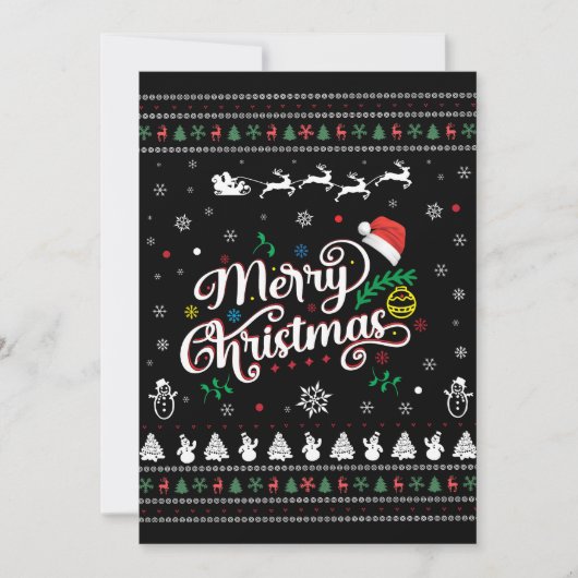 Grappige Lelijke Kerstmis Feestdagenkaart (Voorkant)