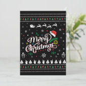 Grappige Lelijke Kerstmis Feestdagenkaart (Staand voorkant)