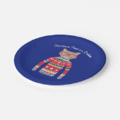 Grappige Lelijke Kersttrui, Custom Cat Lover Papieren Bordje (Gekanteld)