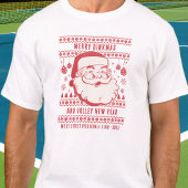 Grappige Lelijke Kersttrui Custom Pickleball T-shirt