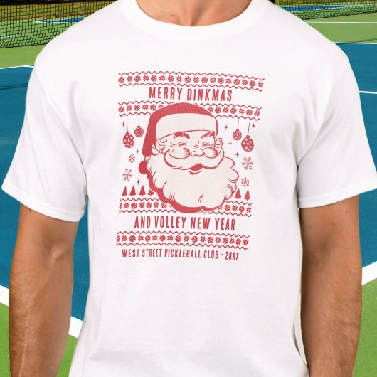 Grappige Lelijke Kersttrui Custom Pickleball T-shirt