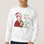 Grappige Lelijke Kersttrui Rum Man Retro Humor Trui (Voorkant)