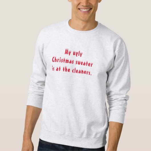 Grappige lelijke kersttrui sweatshirt (Voorkant)