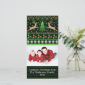 Grappige Lelijke Kersttrui Vakantie Feestdagenkaart (Staand voorkant)