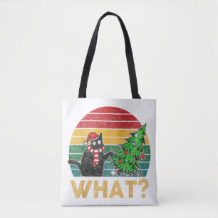 Grappige Lelijke Sweater Kerst Shirt Naughty Cat S Tote Bag