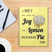 Grappige Lemon Meringue Pie Diet Joke Notitieboek