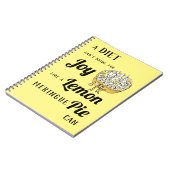 Grappige Lemon Meringue Pie Diet Joke Notitieboek (Linkerzijde)