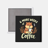 Grappige lentevoorspelling weerbericht Groundhog D Magneet (Voorkant / Achterkant)