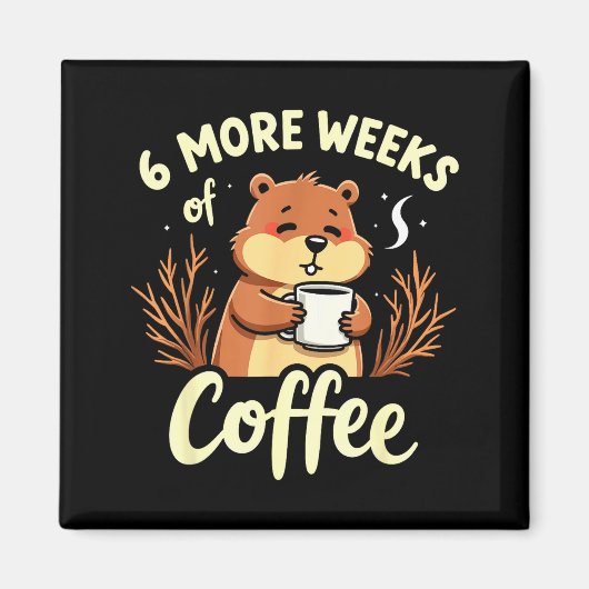 Grappige lentevoorspelling weerbericht Groundhog D Magneet (Voorkant)