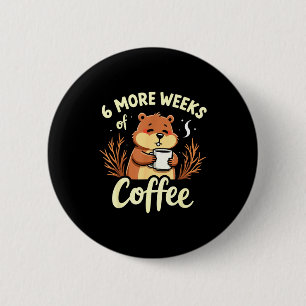 Grappige lentevoorspelling weerbericht Groundhog D Ronde Button 5,7 Cm