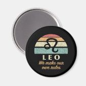 Grappige Leo Zodiac regels Magneet (Voorkant / Achterkant)