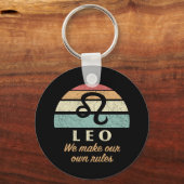 Grappige Leo Zodiac regels Sleutelhanger (Voorkant)