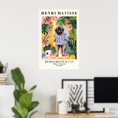 Grappige Leonberger Kunst - Hond op Toilet, Matiss Poster (Thuiskantoor)