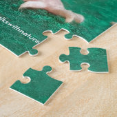 Grappige Leopard Gecko Glimlacht voor de Paparazzi Legpuzzel (Zijkant)